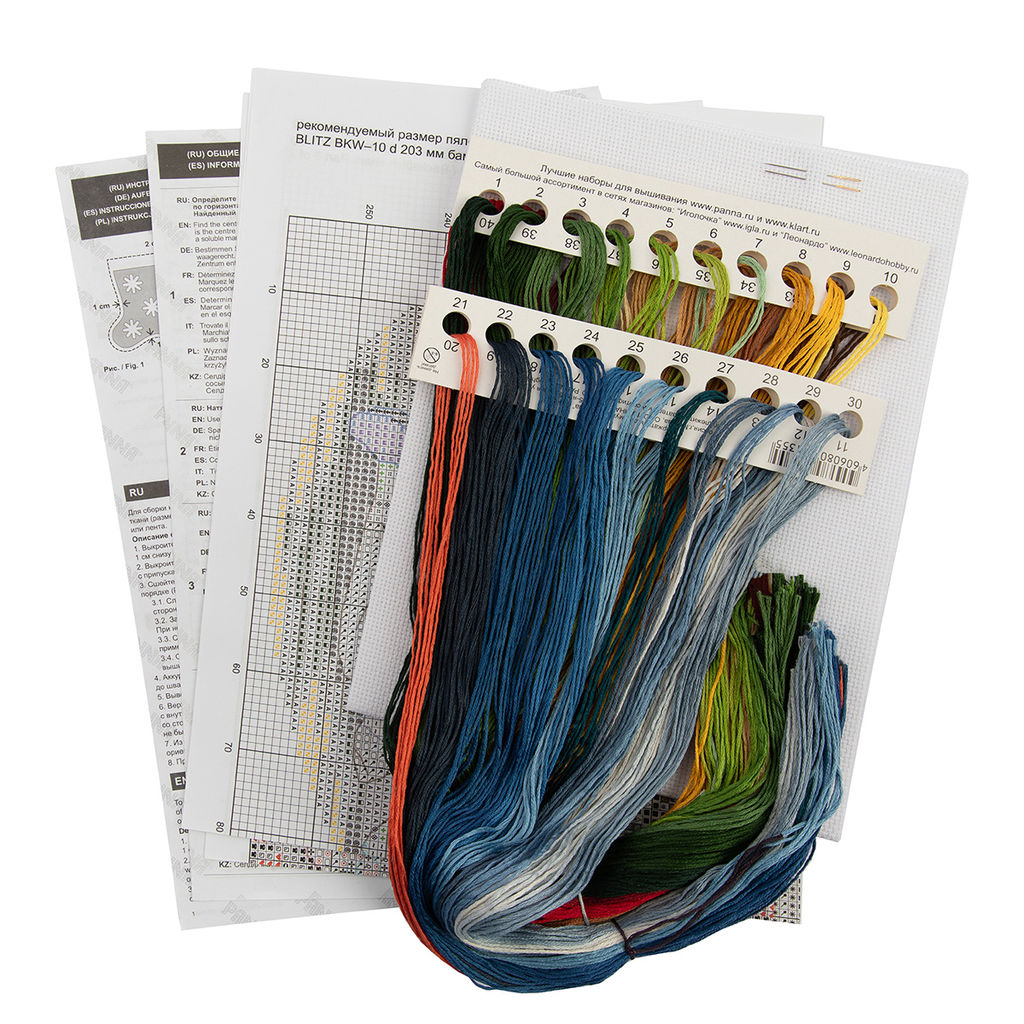 Набор для вышивания PANNA PR-7252 Сапожок с Кремлем 26 х 40.5 см