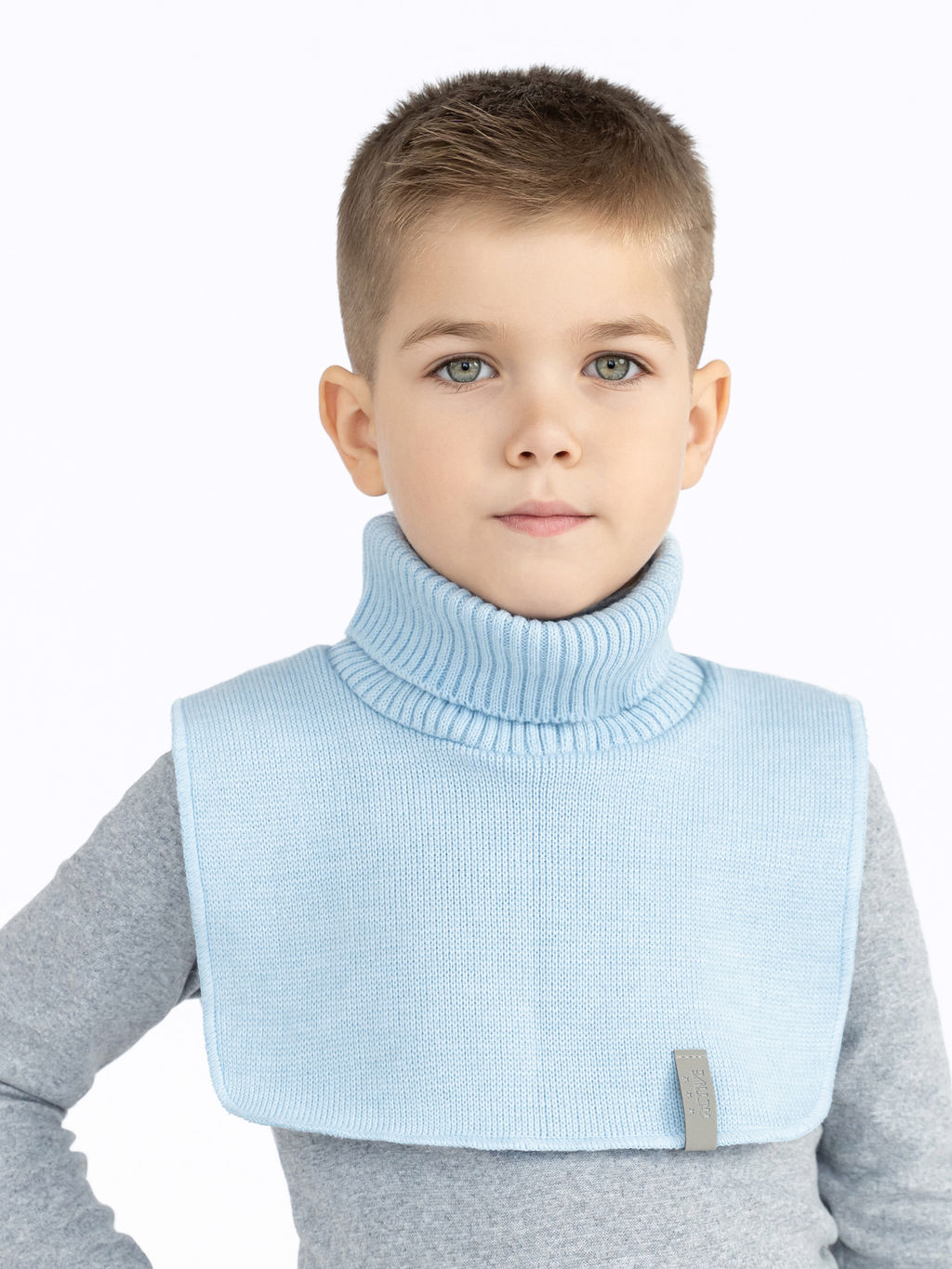 Манишка вязаная черная Ш-111 (48-54)