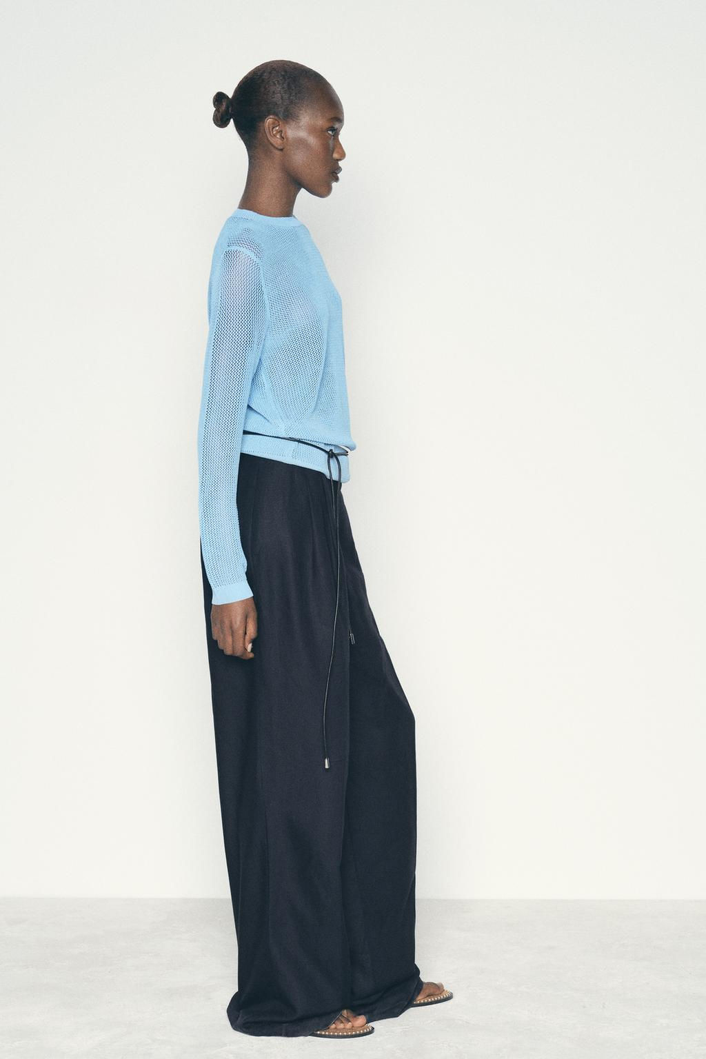 MESH KNIT SWEATER - Zara фото 3