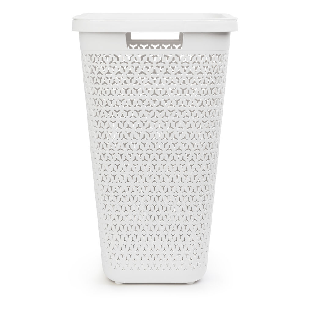 Корзина д/белья "Элемент" 55л (белый) М8901