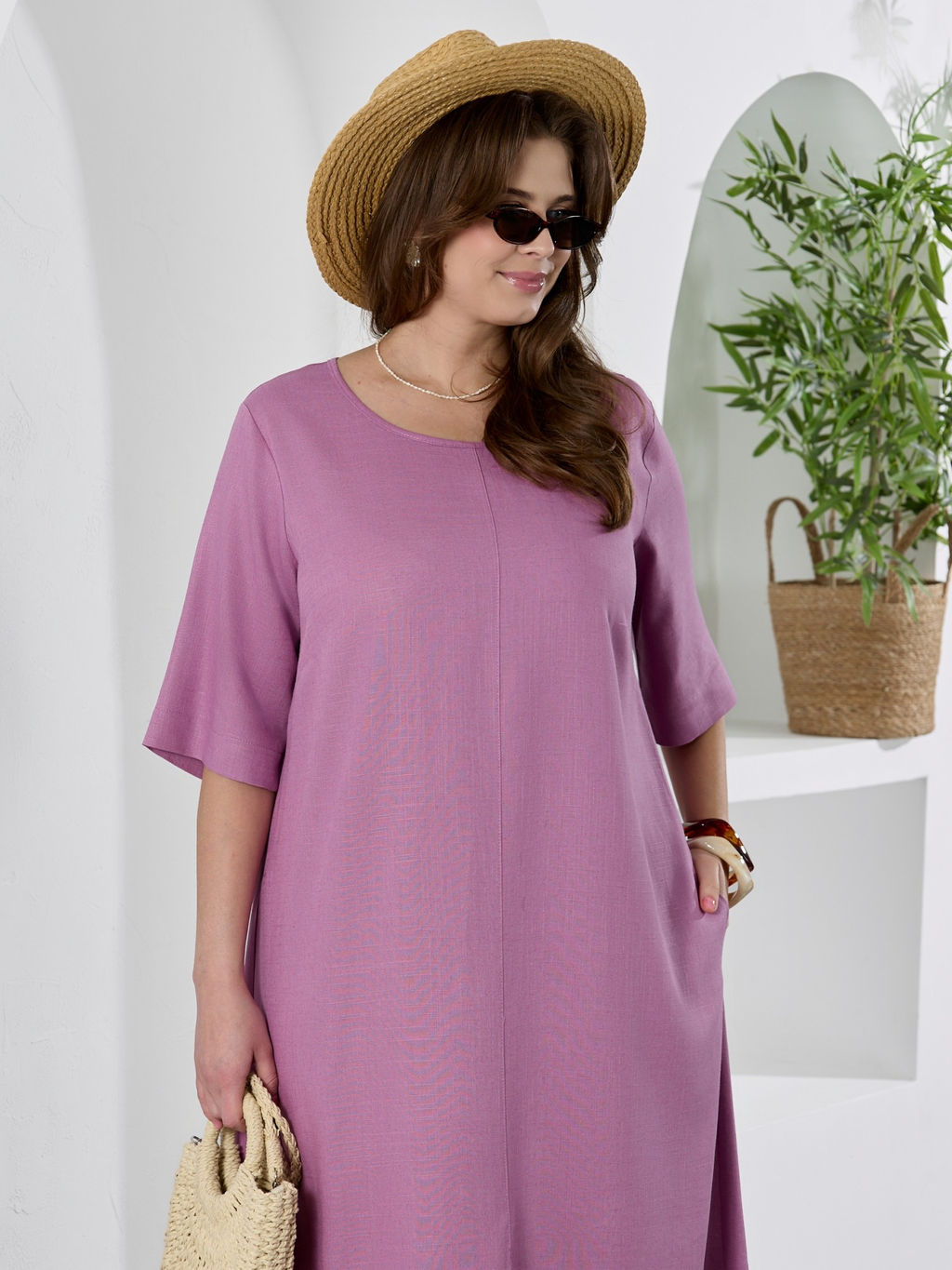 Платье Камео-1 из вискозы со льном - Виотекс фото 59