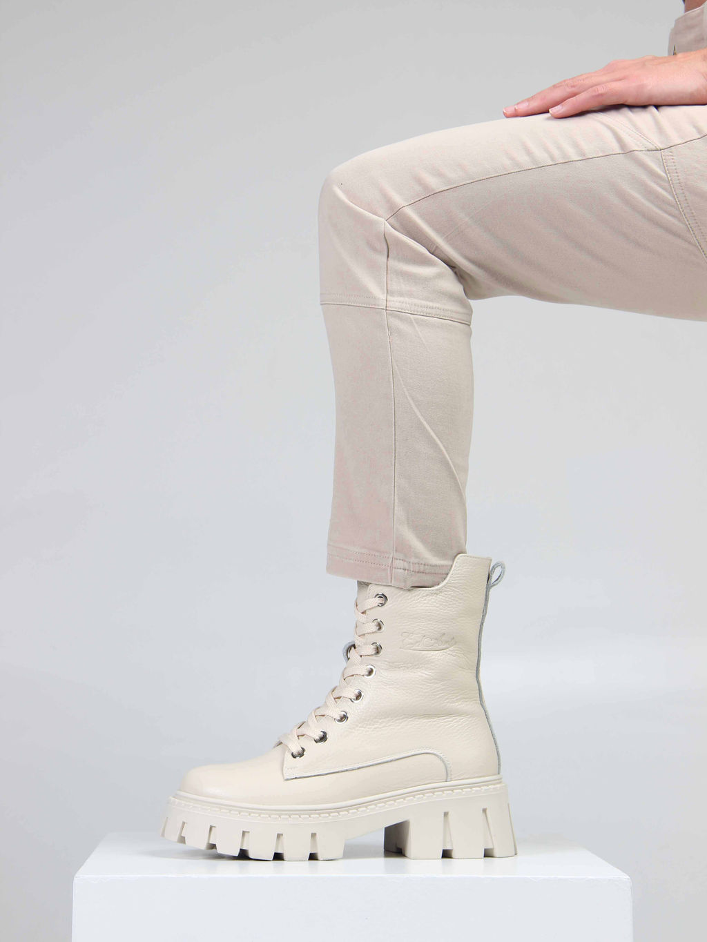 Ботинки EDART 346.чанки be. Бежевый макс/шерсть - Ed'art фото 17