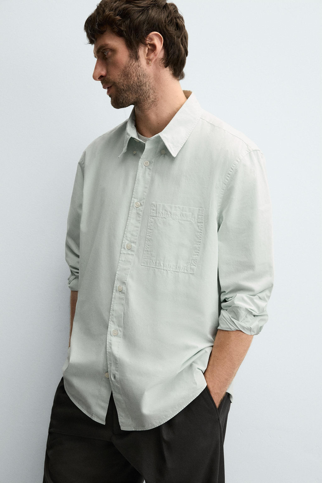 RELAXED FIT POPLIN SHIRT - Zara фото 6