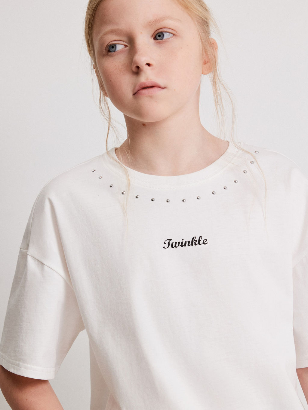 ACOOLA / Футболка детская для девочек Adenium белый  фото 2