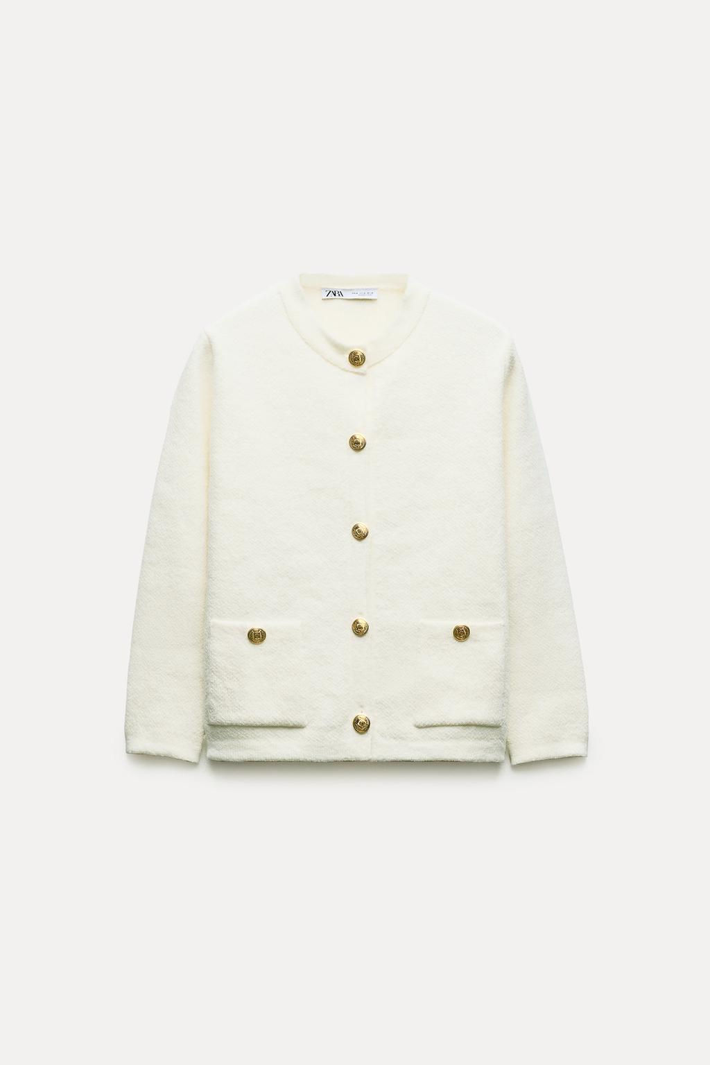 PLAIN KNIT CARDIGAN - Zara фото 12