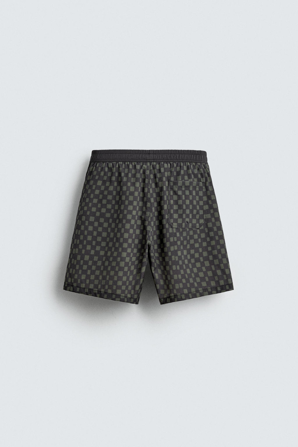 LONG CHECKED SWIMMING TRUNKS - Zara фото 8