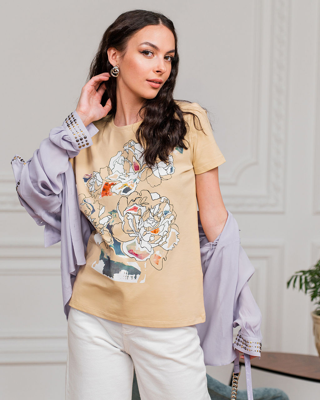 Футболка из хлопка FPP018 - Sahar art lab фото 2