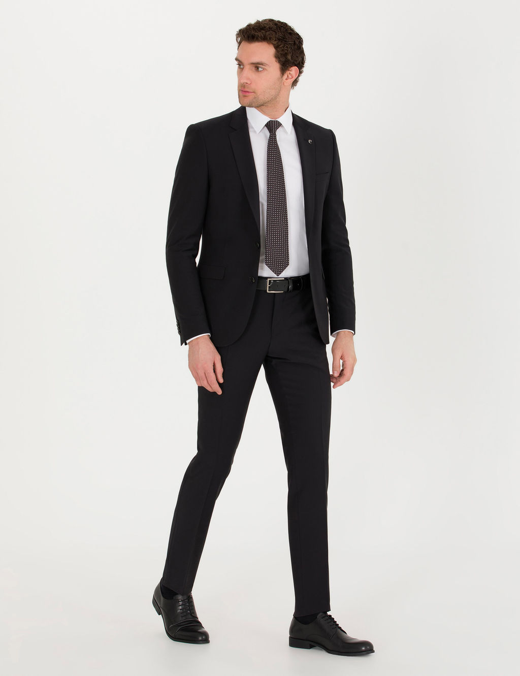 Черный костюм узкого кроя - Cacharel фото 8