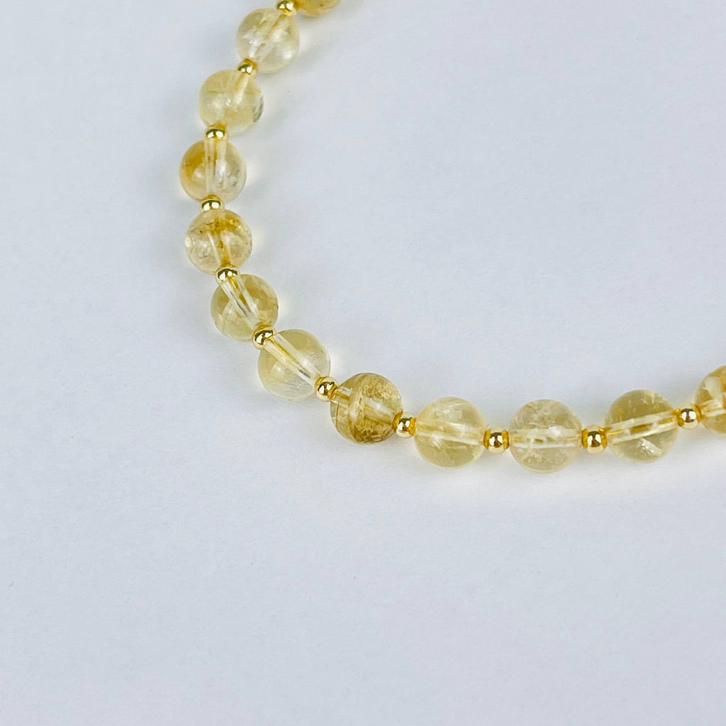 Браслет регулируемый из Цитрина от 16 см