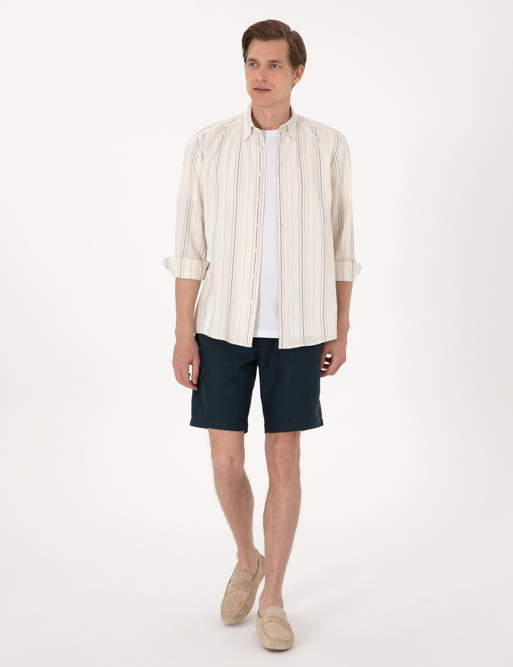 Lacivert Regular Fit Uzun Kollu G_mlek - Pierre cardin фото 5