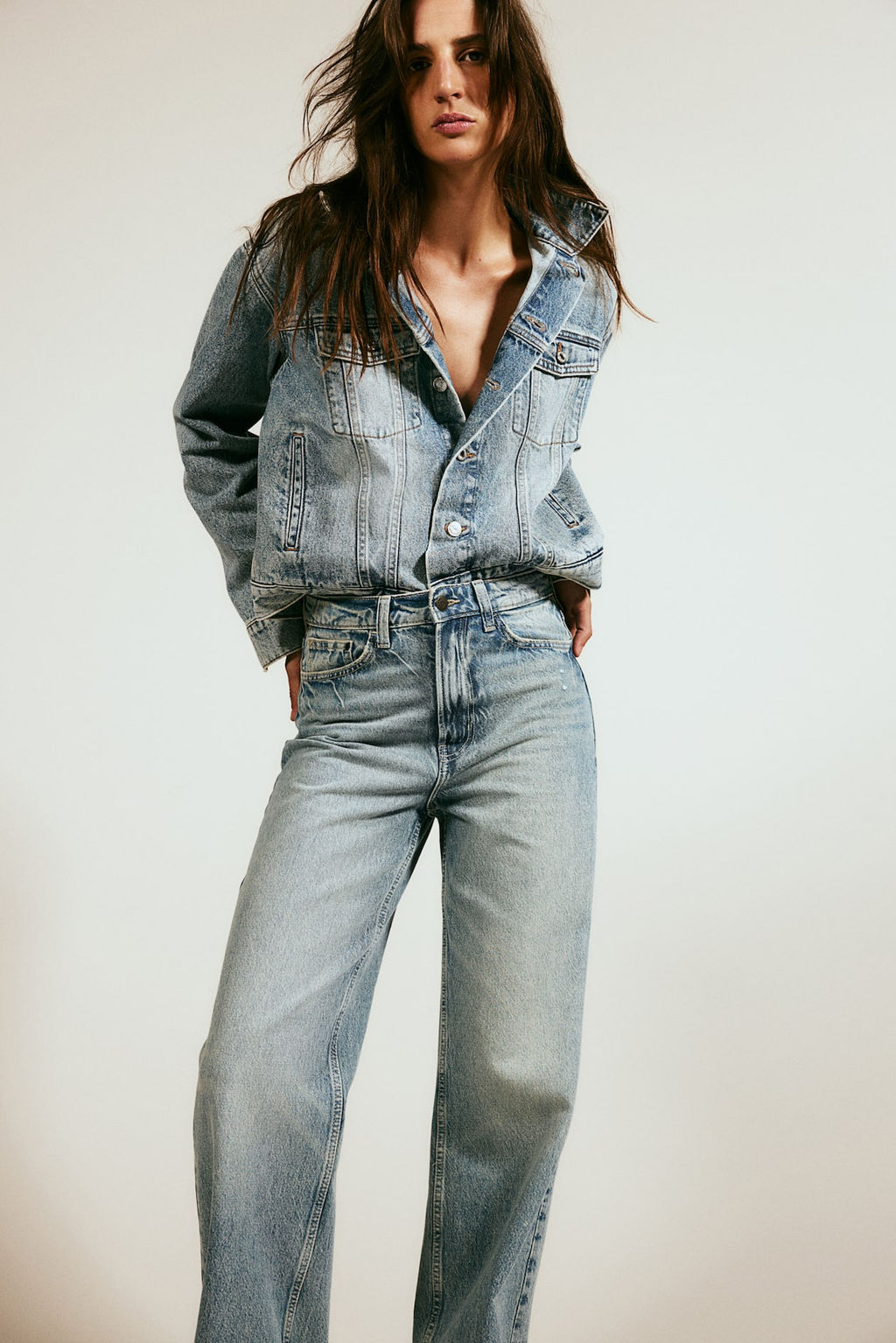 Wide Ultra High Jeans - H&m фото 3