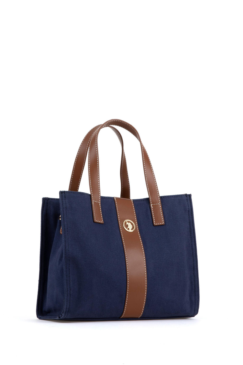 Женская темно-синяя сумка через плечо из плотной ткани - U.s. polo assn фото 4