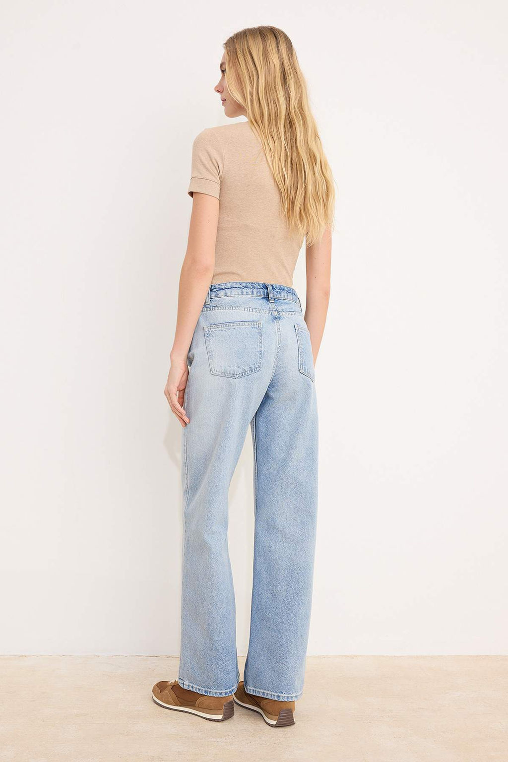 Mavi Yuksek Bel %100 Pamuk Wide Leg Genis Paca Jeans TWOSS26JE00256 - Trendyolmilla фото 4