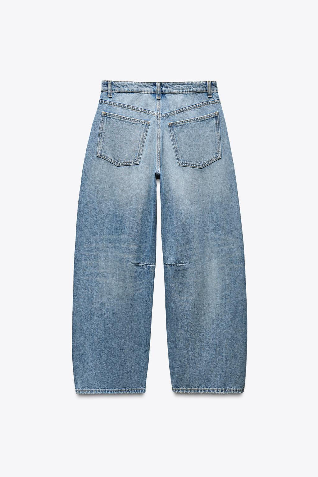 TRF BAGGY BALLOON MID-WAIST JEANS - Zara фото 12