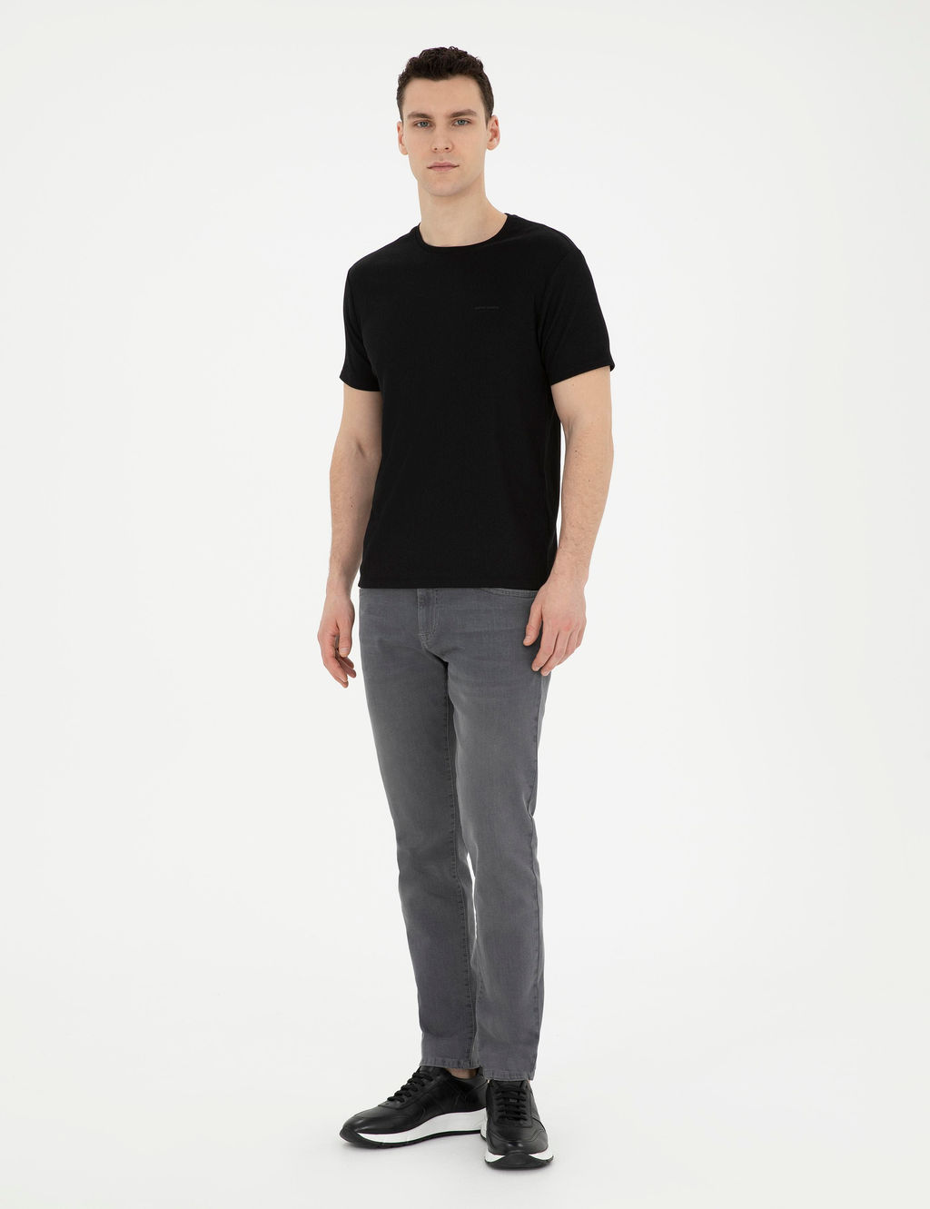 Gri Slim Fit Jean Pantolon
