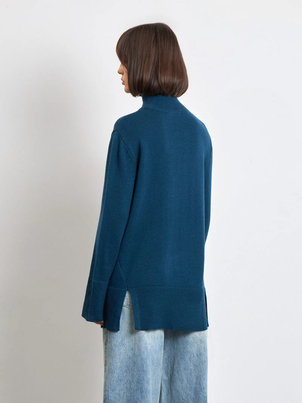 EMKA / Удлиненный свитер с шерстью  фото 3