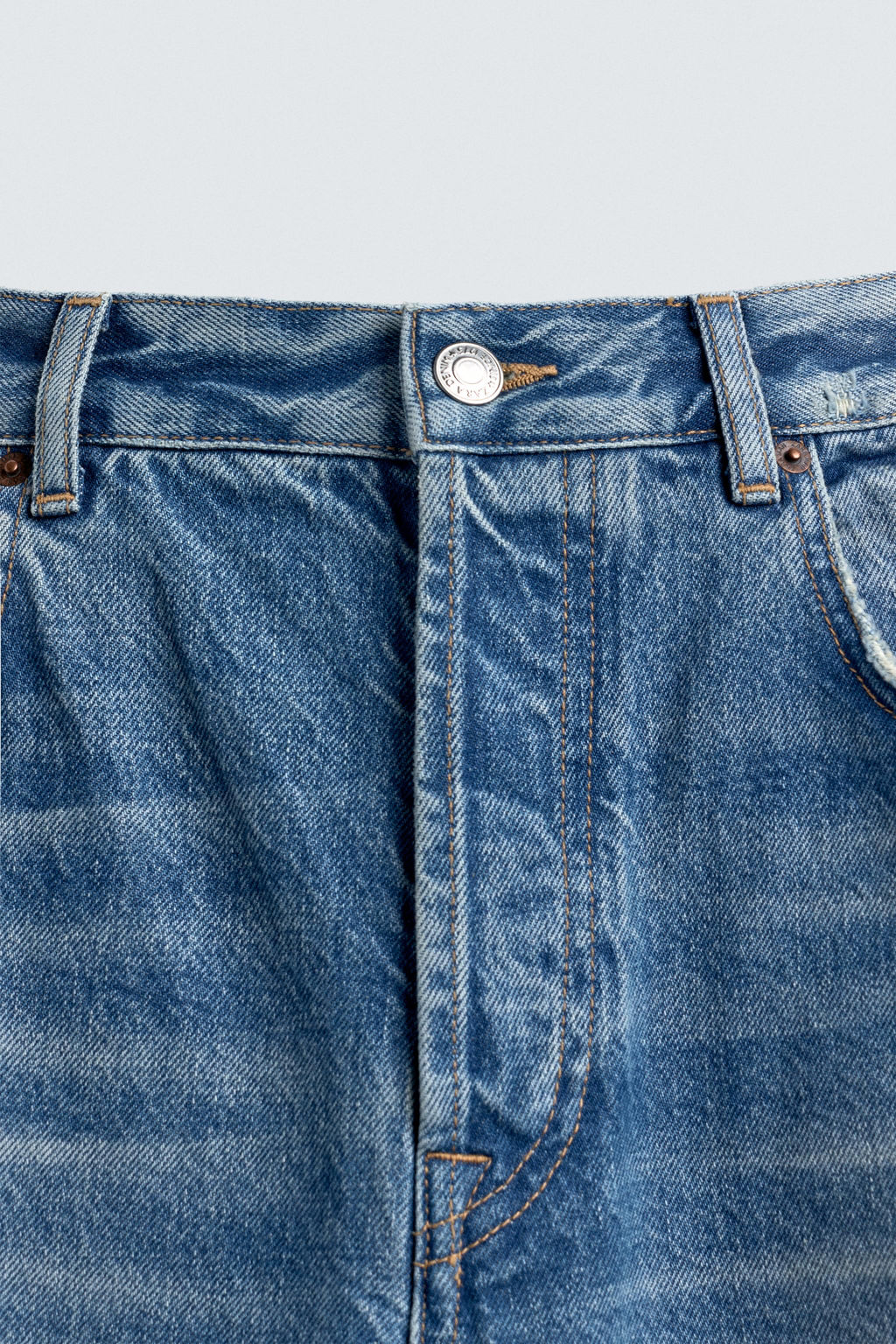 RIPPED RELAXED FIT JEANS - Zara фото 9