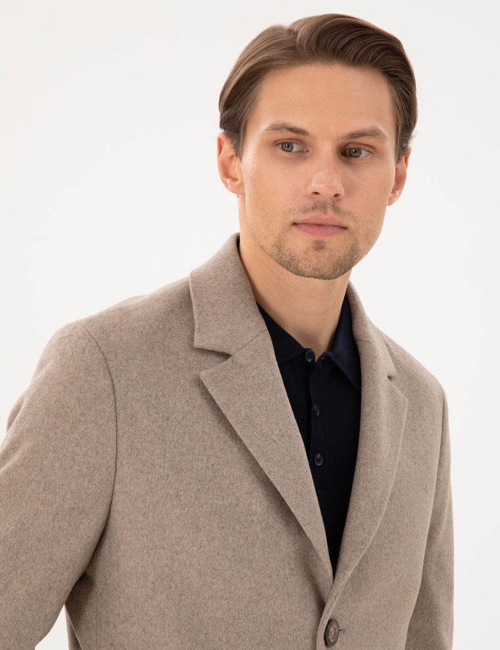 Bej Ex. Slim Fit Ka_e Kaban - Pierre cardin фото 2