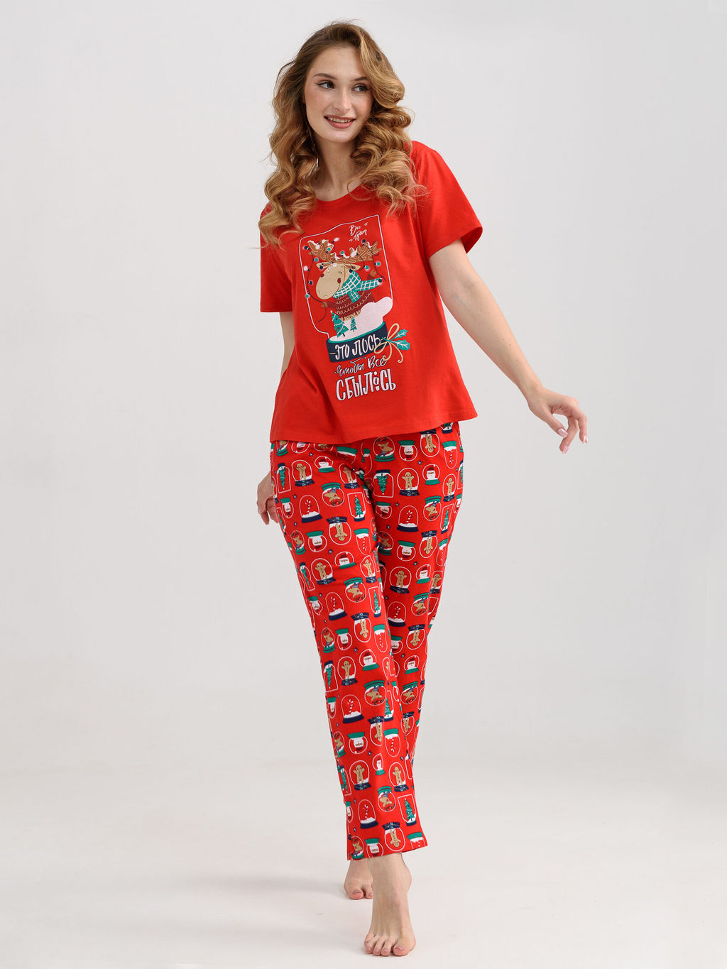 Пижама женская 100% хлопок Все будет! - Оптима фото 2