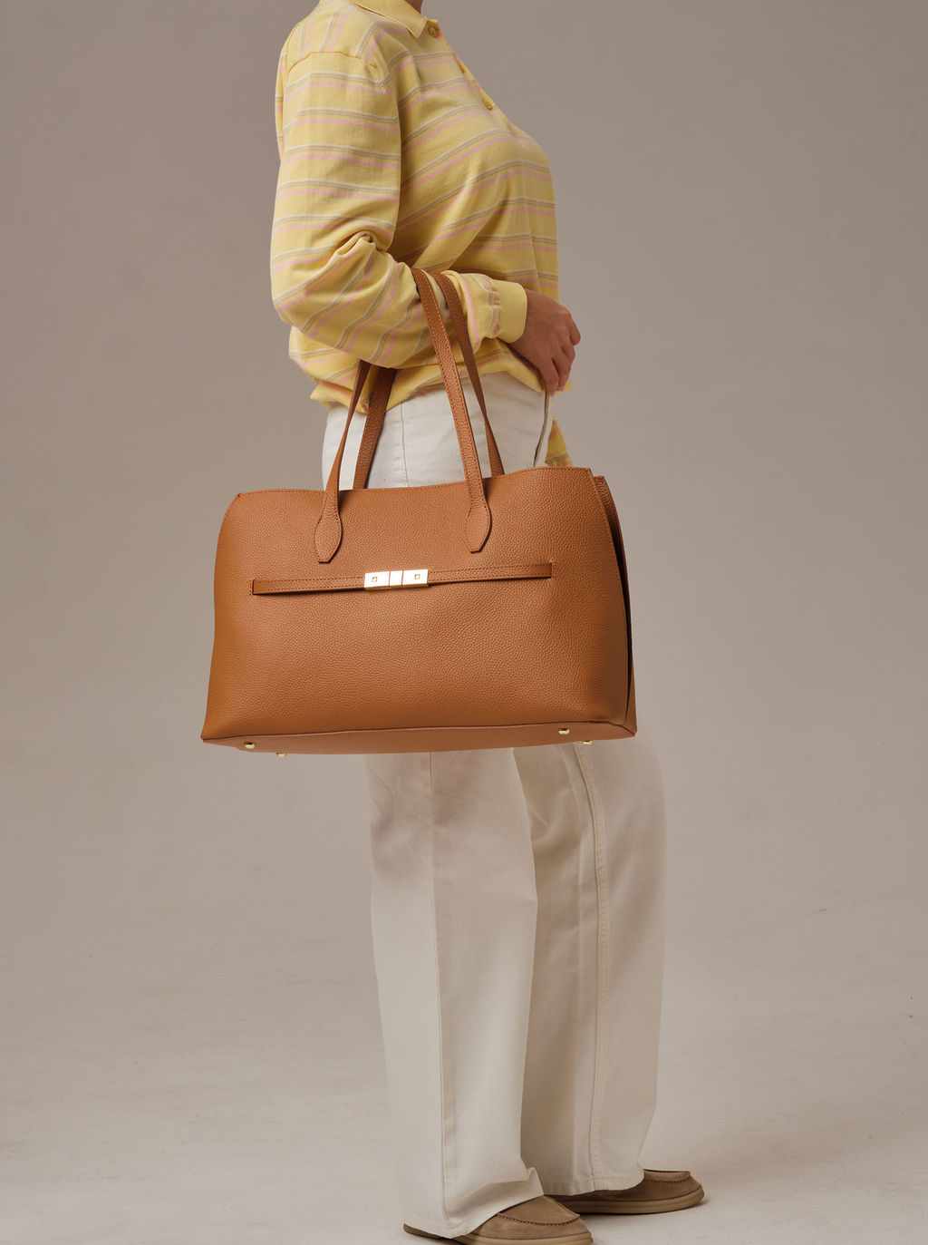 Кожаная сумка Bossy DBR 31382 коричневый лист  фото 8