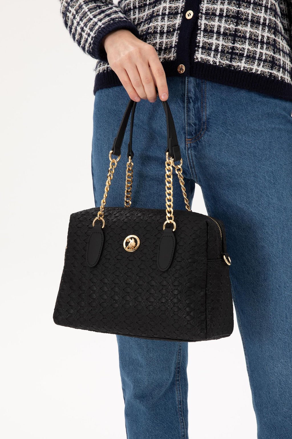 Женская черная сумка через плечо - U.s. polo assn фото 2