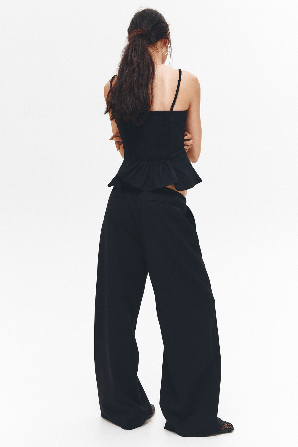 Pantal?n de sarga con cord?n de ajuste - H&m фото 10