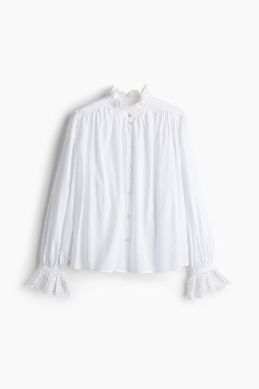 Blusa con bordado ingles - H&m фото 5