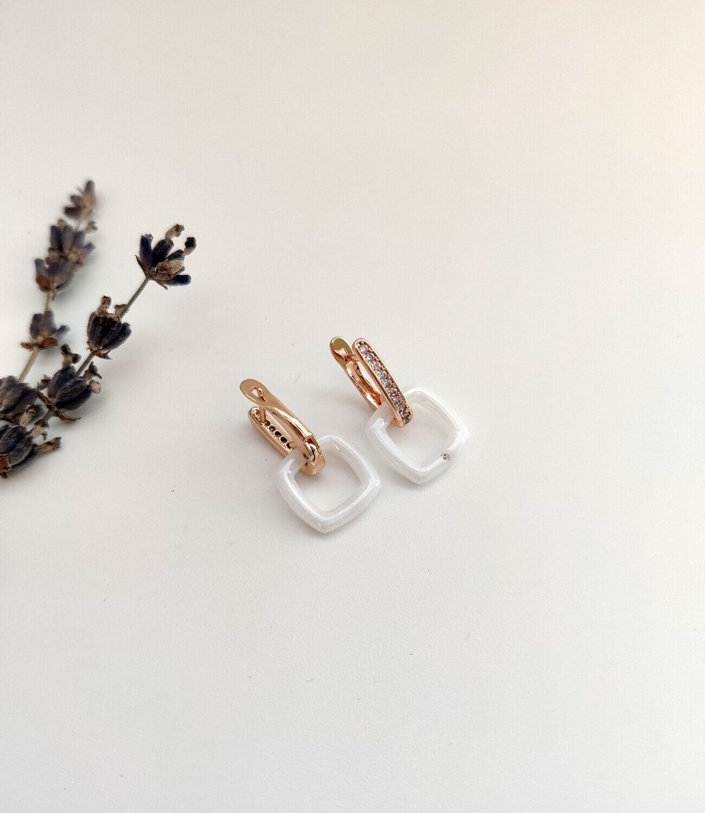 Серьги с керамикой