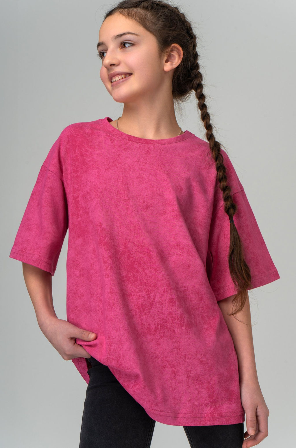 Футболка оверсайз для девочки Happyfox