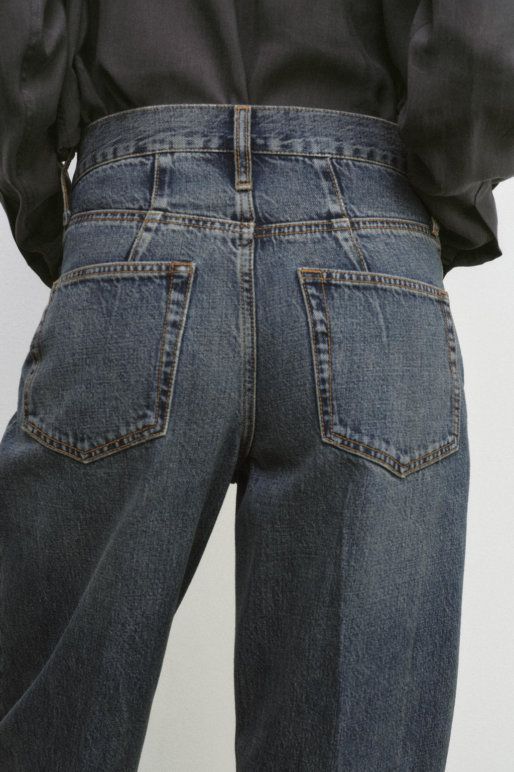 JEANS ZW COLLECTION BARREL TIRO ALTO / Azul - Zara фото 4