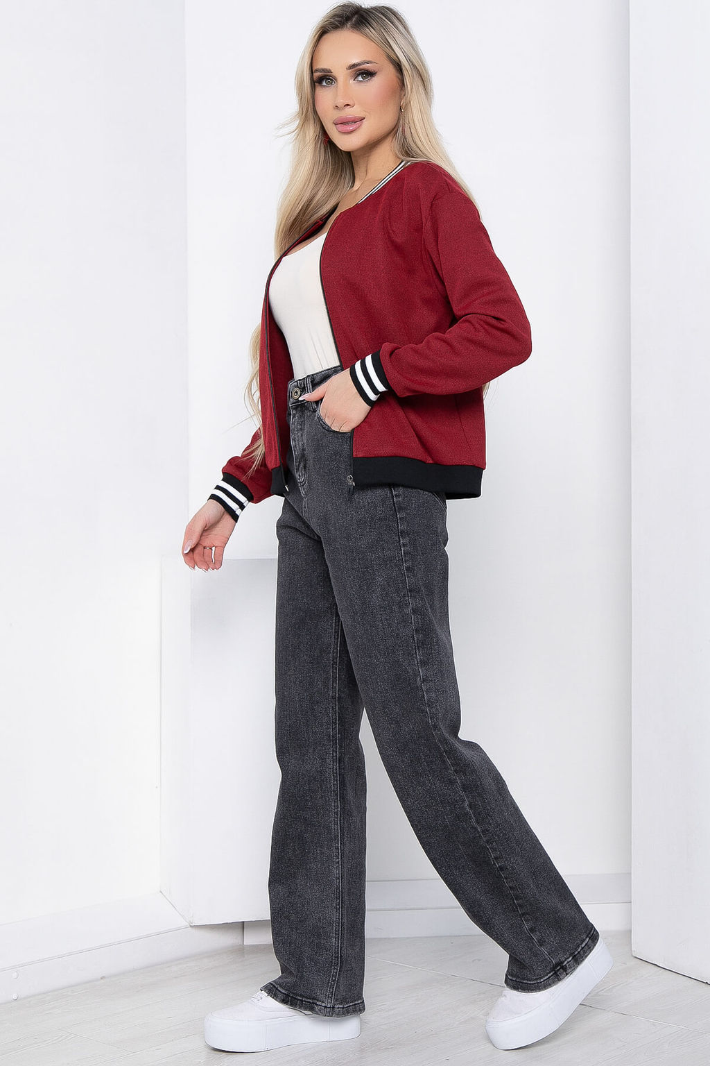 Бомбер Игра со стилем (красный) Б8547 - Lt collection фото 5