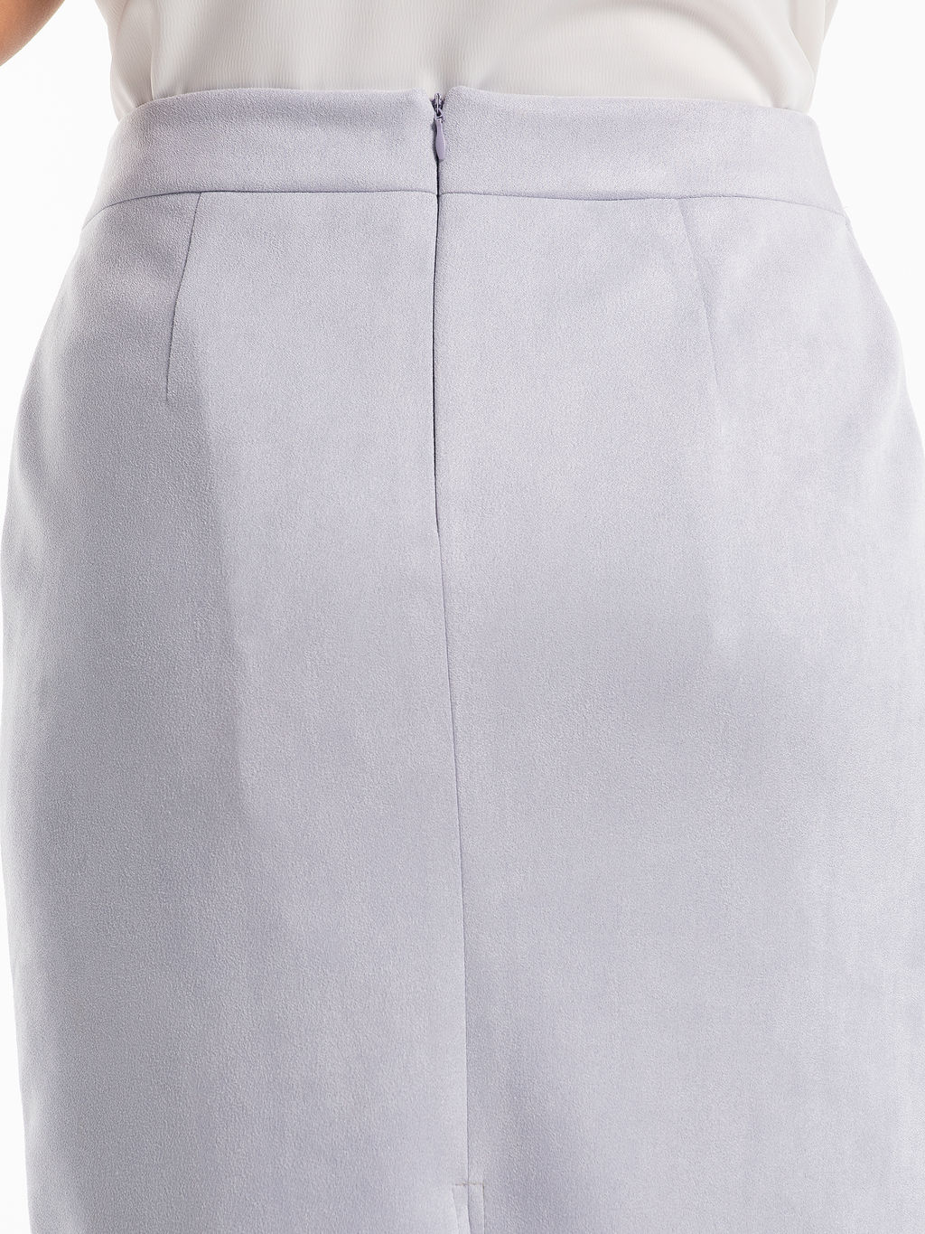 Костюм из трикотажной замши лавандовый - Odis фото 8