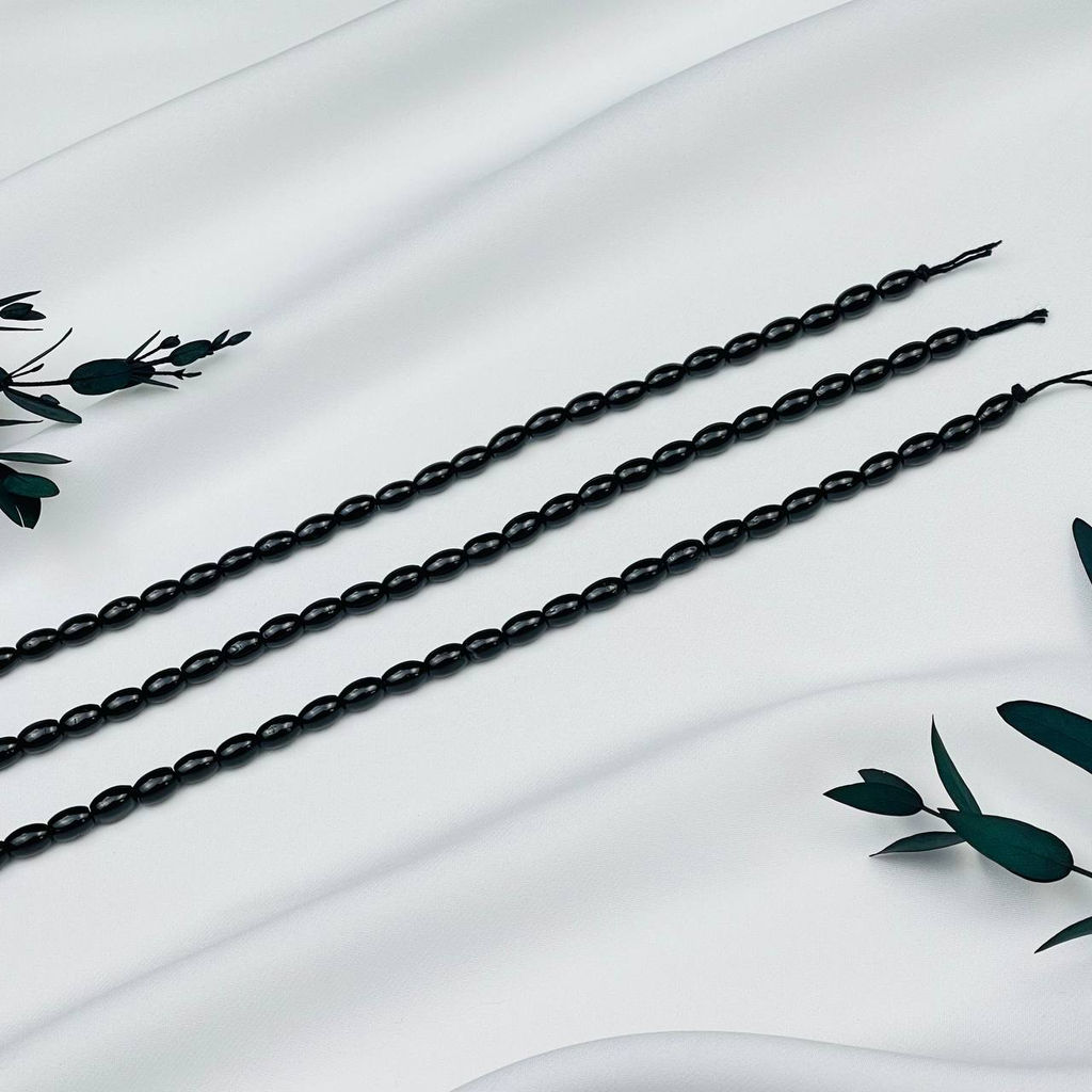 Бусины для украшений из черного Турмалина "Шерл"