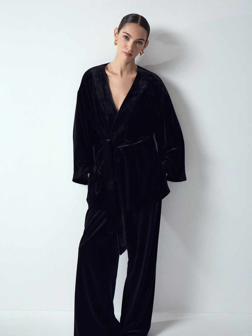 ЕМКА / Брюки широкого кроя из бархата - Emka фото 2