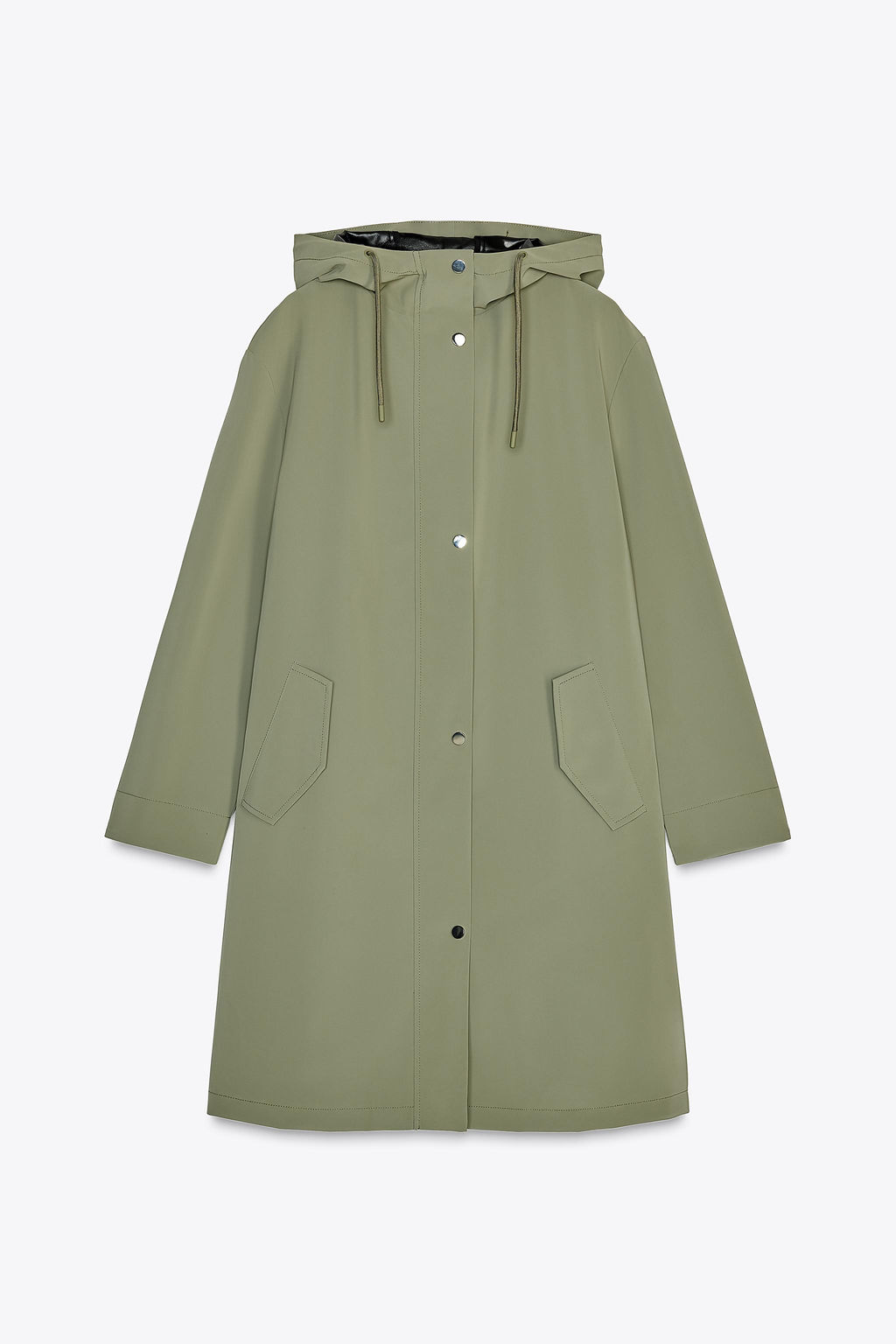 RUBBERISED HOODED JACKET - Zara фото 7