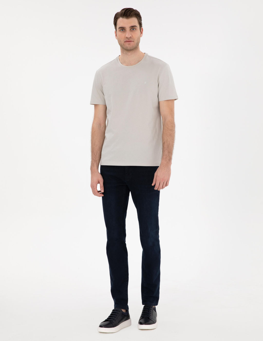Ta_ %100 Pamuk Slim Fit Bisiklet Yaka Basic Ti__rt - Pierre cardin фото 4