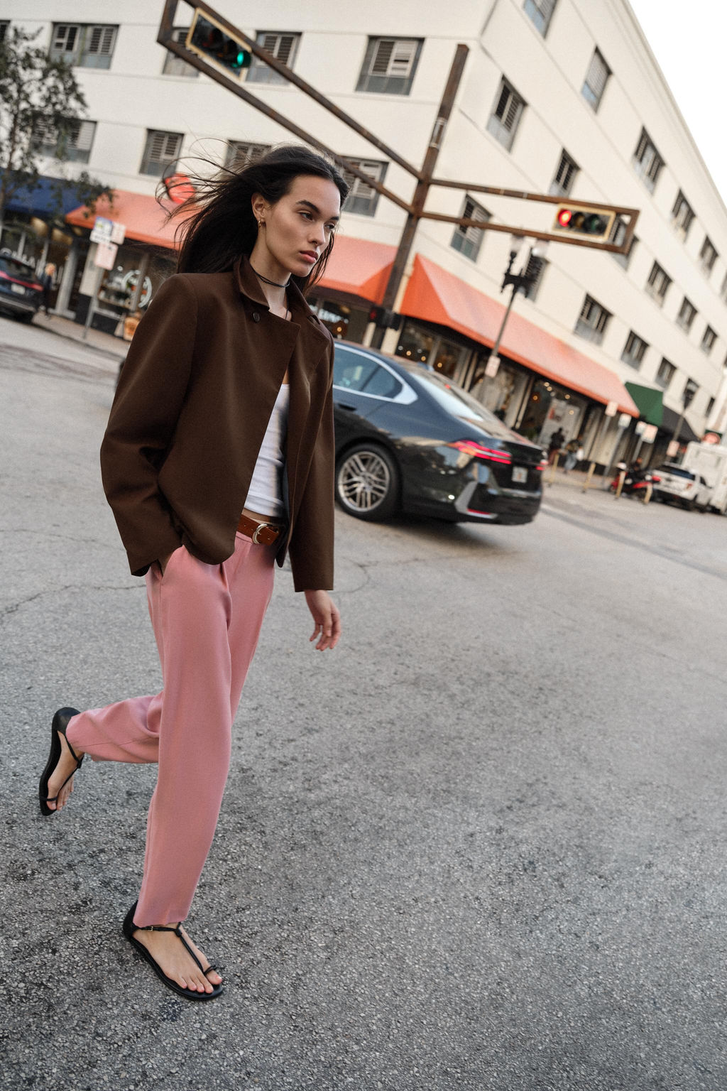 BLAZER CRUZADA CUELLO SOLAPA / Marr?n - Zara фото 6