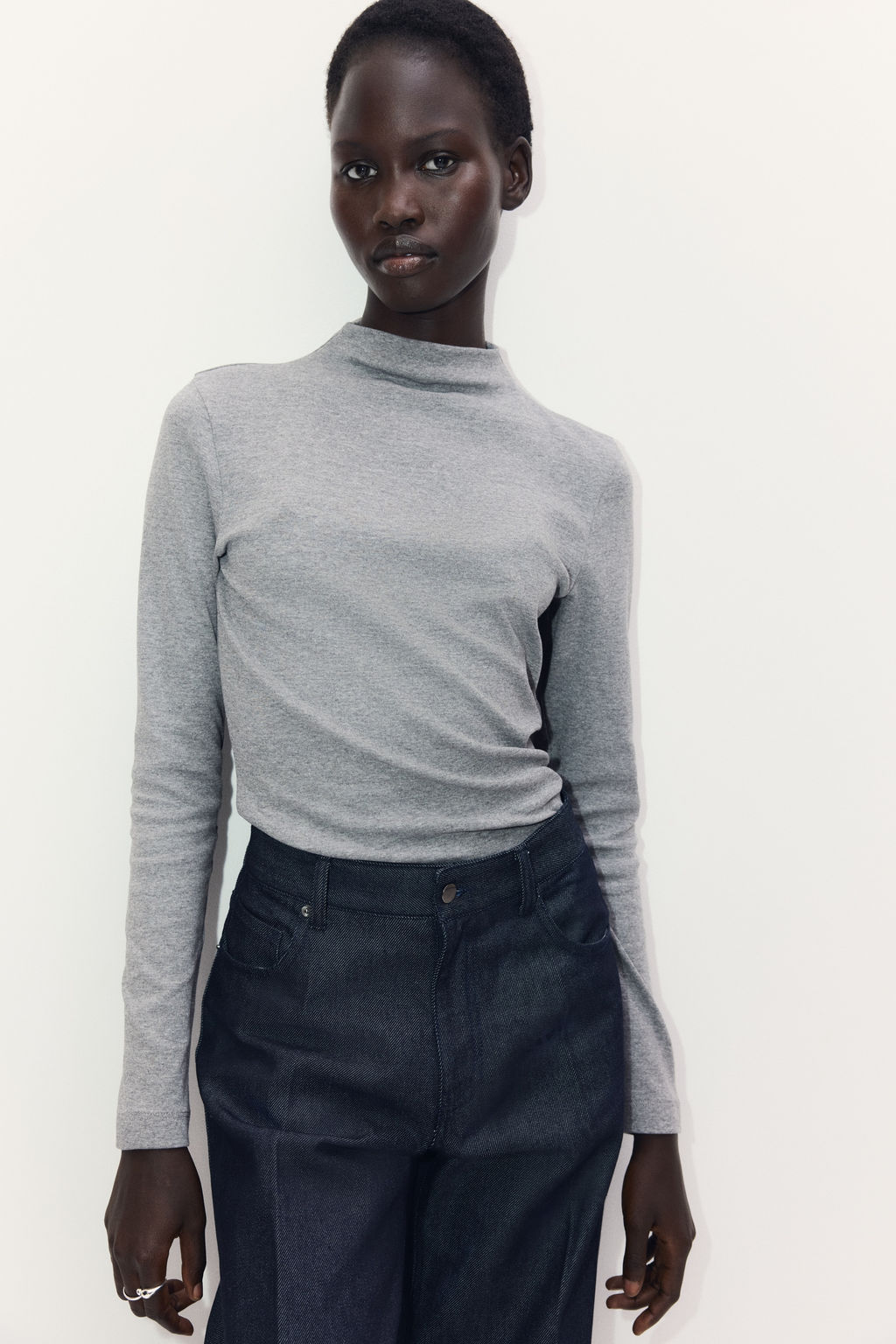 Top con cuello perkins - H&m фото 3