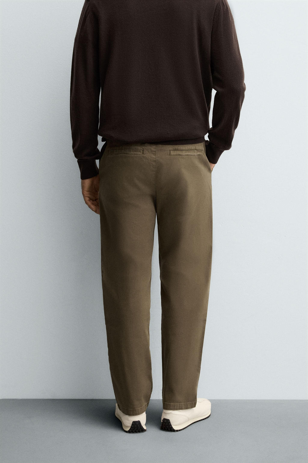 STRAIGHT-LEG TWILL TROUSERS - Zara фото 3