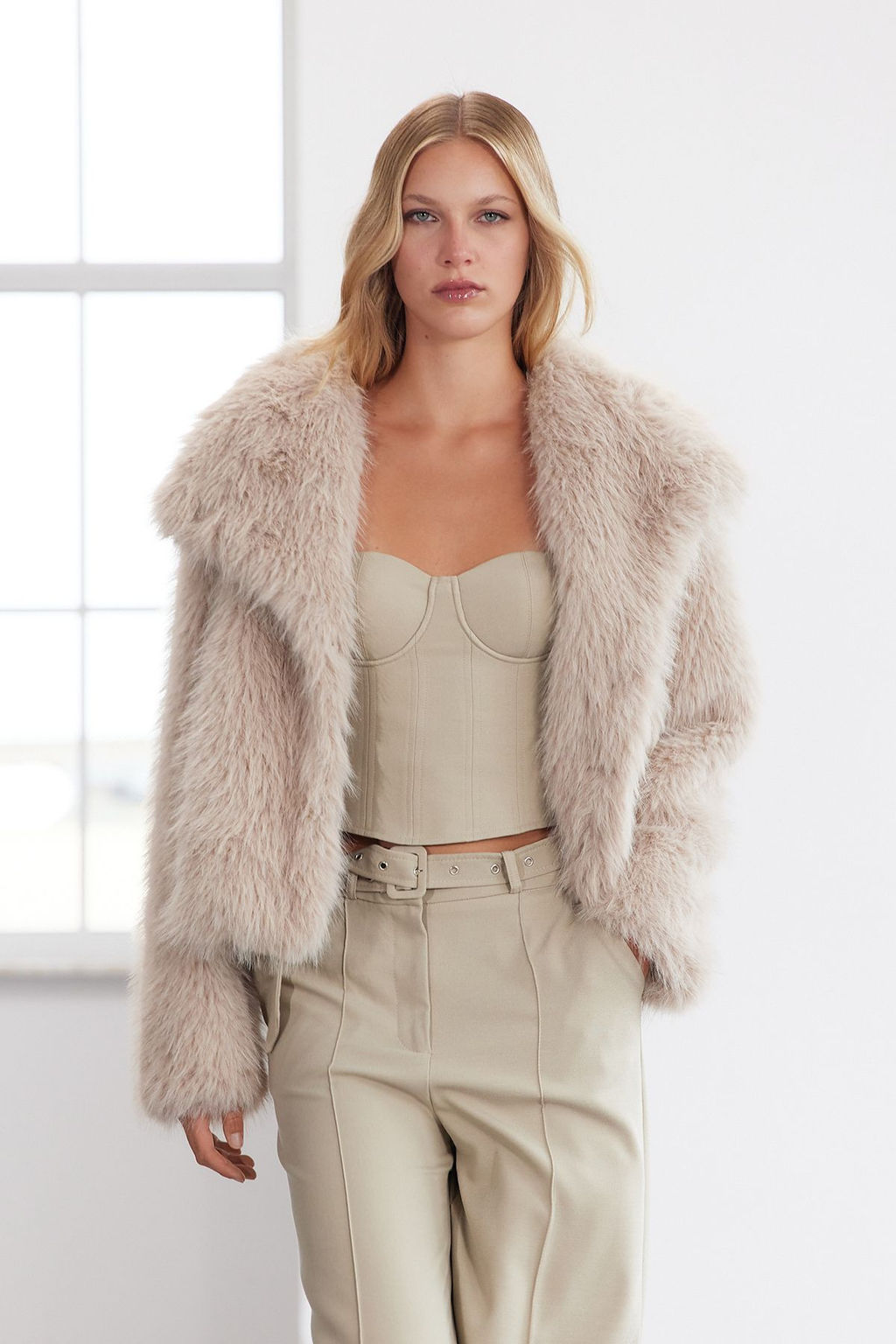 Bej Oversize Kal?p Kurk Mont TWOAW25MO00035 - Trendyolmilla фото 14