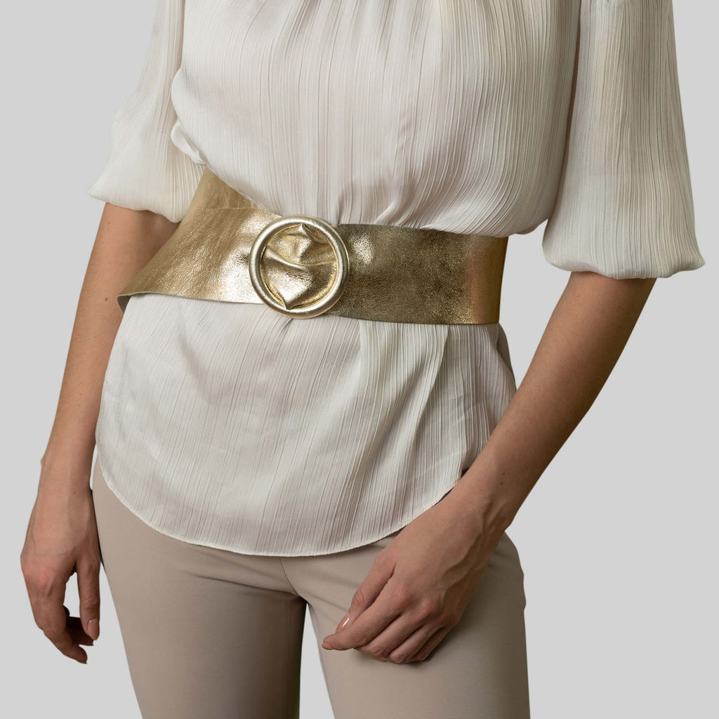 Ремень женский Sefaro CINTURA CE-3326 из телячьей кожи серый  фото 3