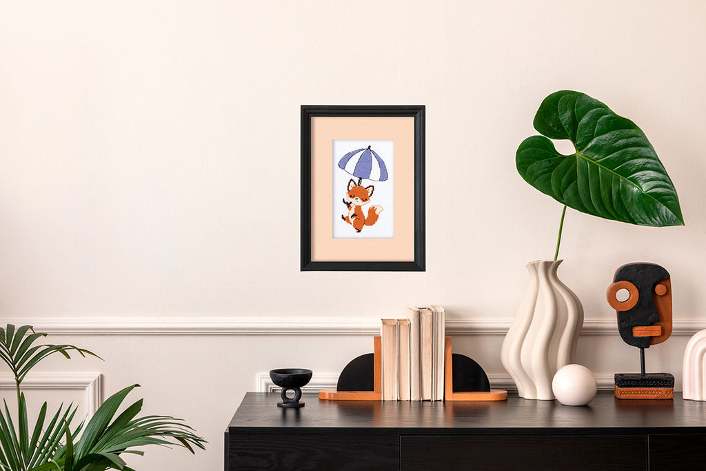 Klart набор для вышивания 12-070 Прогулка под зонтом 11 х 16.5 см фото 3