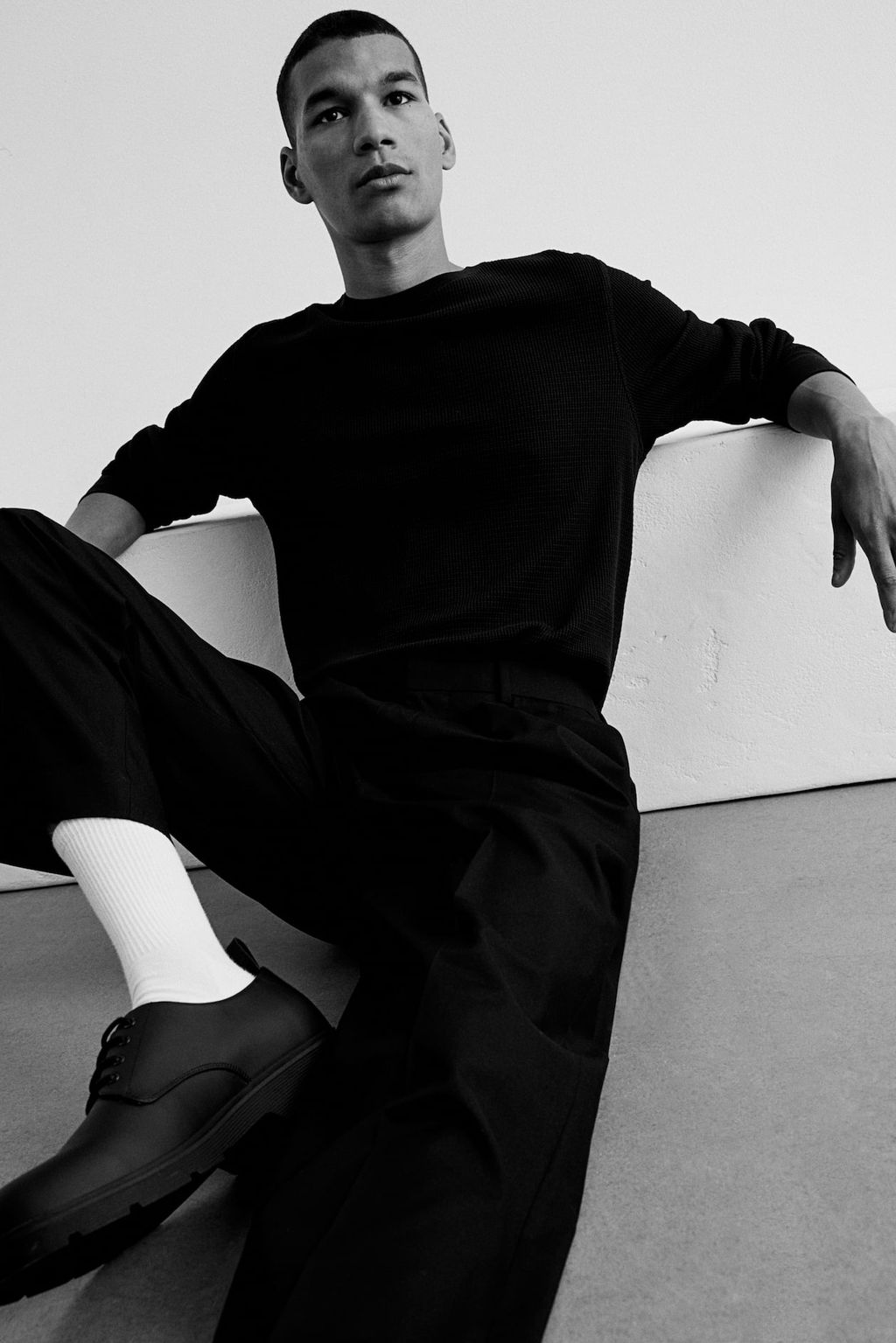 Camiseta en punto gofrado Slim Fit - H&m фото 2