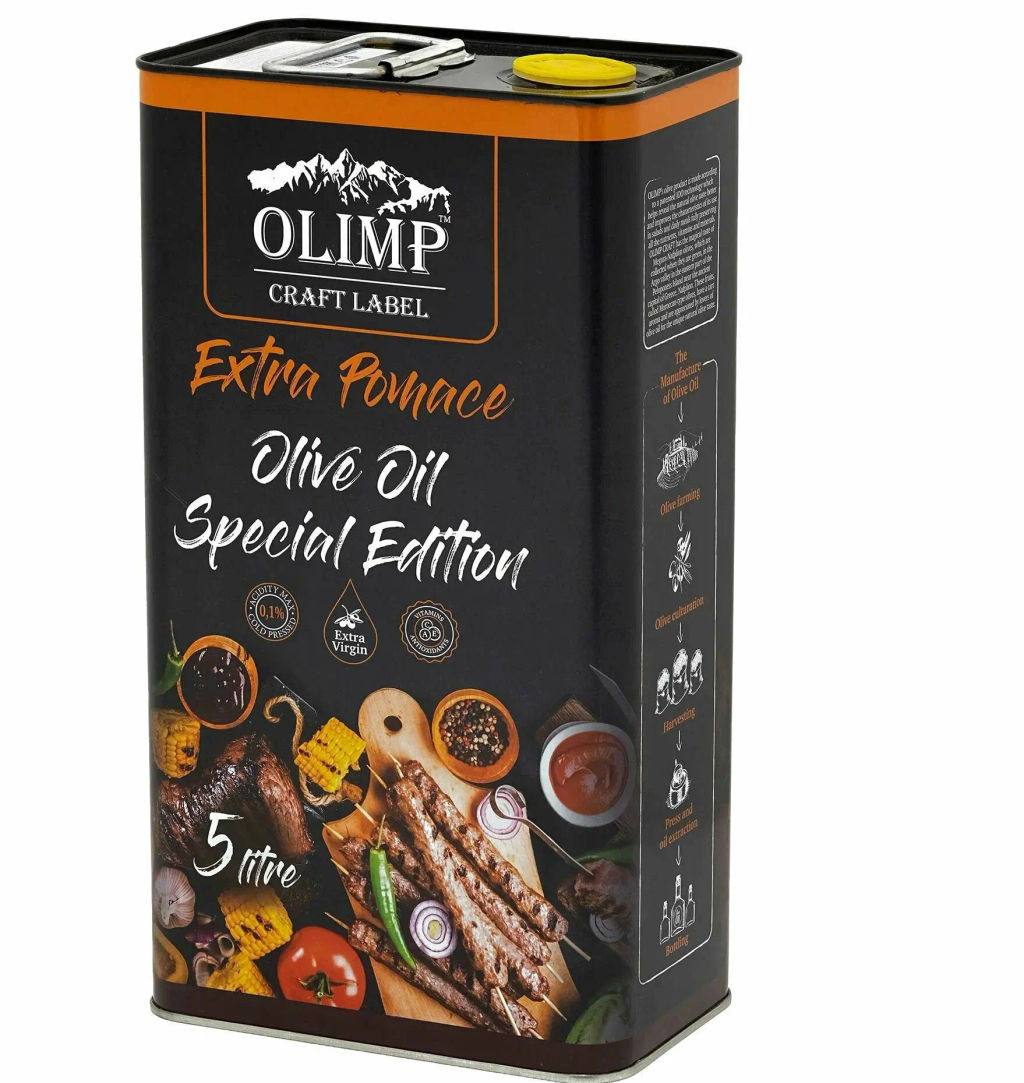 Масло оливковое ж/б Extra pomace для жарки 5л (Греция)
