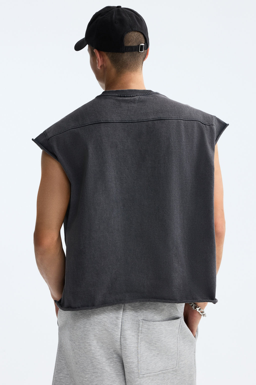 Camiseta sin mangas boxy Oversized Fit - H&m фото 8