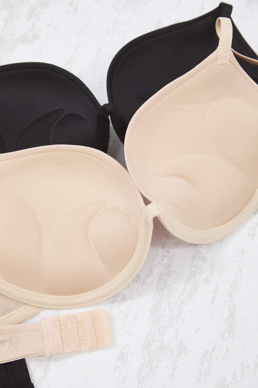 Siyah-Ten 2li Paket Micro Push Up T-Shirt Bra Orme Sutyen THMAW26SU00008 - Trendyolmilla фото 3