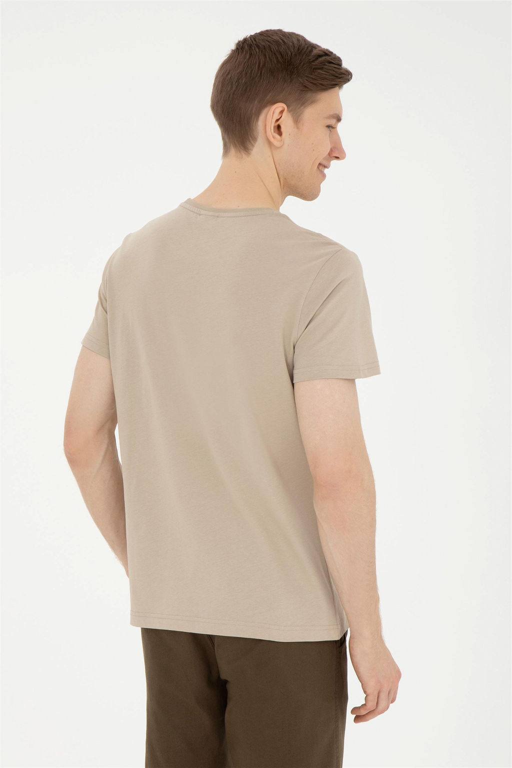 Мужская футболка светло-хаки - U.s. polo assn фото 5