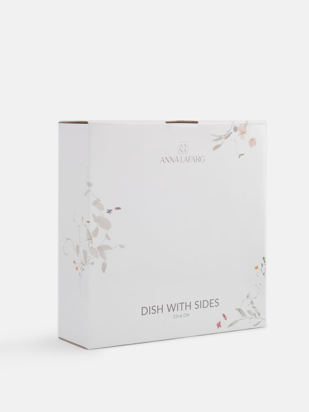 Блюдо, 23х6 см, с бортами, фарфор N, белое, Цветы и листья, Primrose - Anna lafarg фото 6