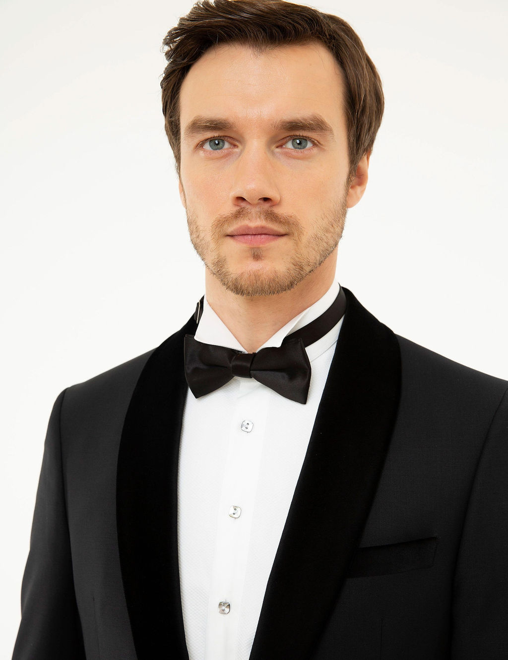 Черный зауженный пиджак-смокинг - Cacharel фото 2