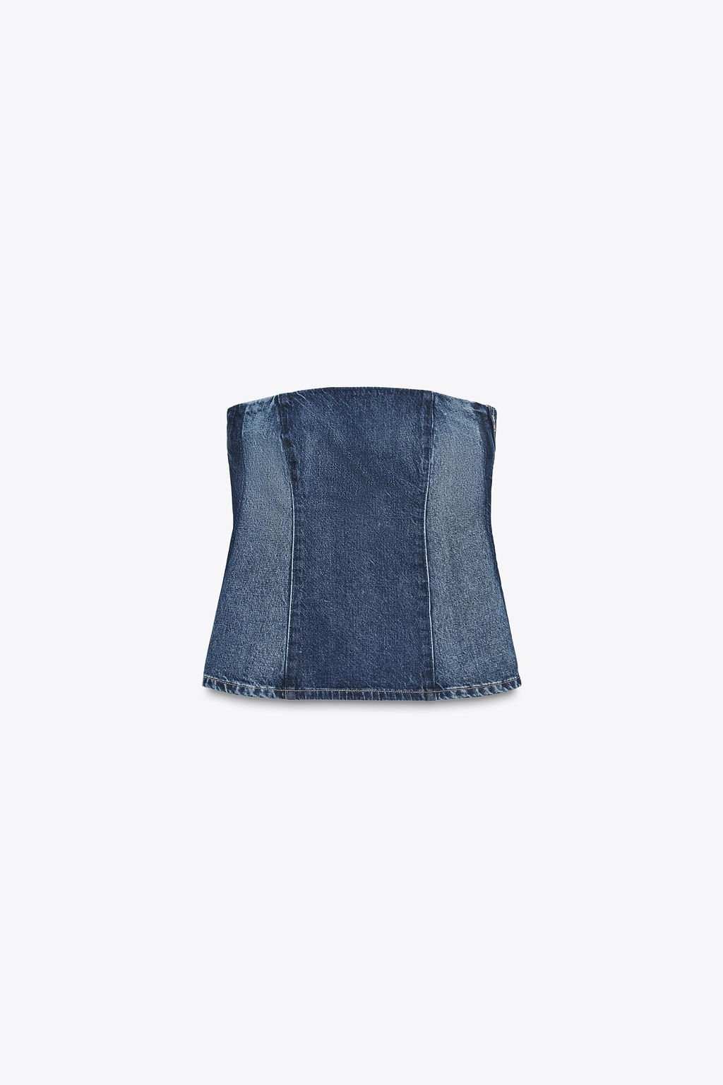 TRF DENIM BANDEAU TOP